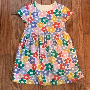 Girls' Floral Pocket Dress - Multicolor